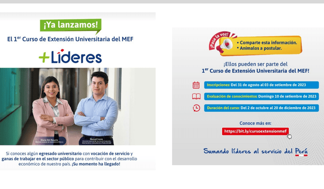 El MEF organiza el primer curso de extensión universitaria del 2023. Foto: MEF   