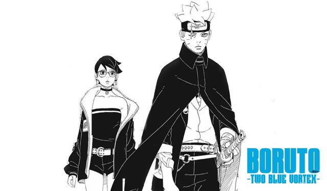 Boruto y Sarada nuevamente juntos en 'Boruto: Two Blue Vortex'. Foto: MangaPlus 