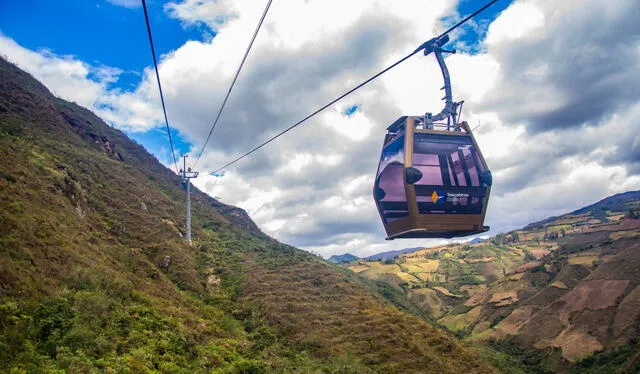 En el Perú ya hay un teleférico. Este se encuentra en Kuélap y recorre más de 4 kilómetros sobre la selva de la región Amazonas. Foto: Telecabinas Kuélap   