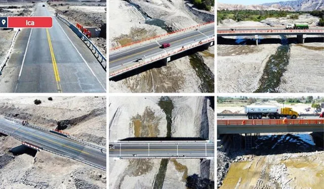  La construcción de los seis puentes mejorará la calidad de vida de los iqueños. Foto: MTC    