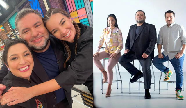  Javier Masías comparte roles en 'El gran chef: famosos' con Giacomo Boccio y Nelly Rossinelli. Foto: composición LR/captura de Instagram    