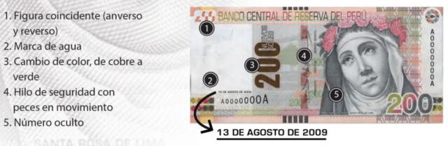 Billete de 200 soles del 2009. Foto: BCRP   