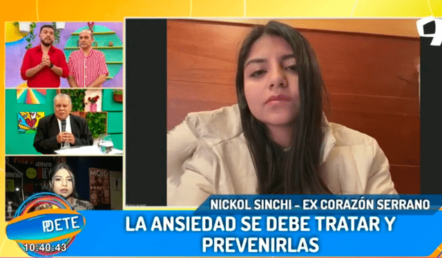 Nickol Sinchi anunció que volverá a los escenarios. Foto: Captura Panamericana Televisión   