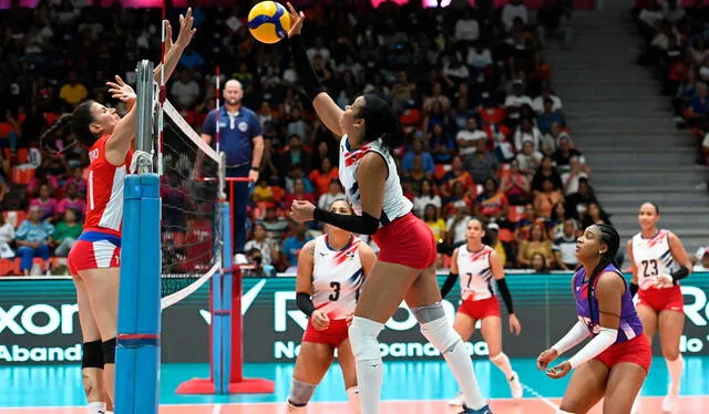 República Dominicana venció a Cuba por 3 sets a 0 en la semifinal. Foto: Norceca   