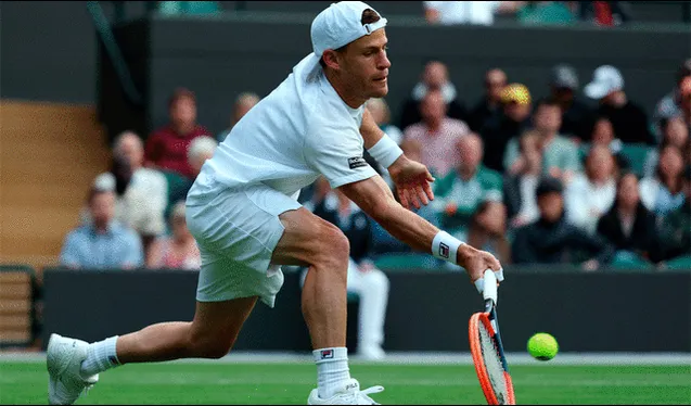 El Grand Slam más reciente disputado por Diego Schwartzman fue Wimbledon 2023, donde llegó hasta segunda ronda. Foto: AFP   