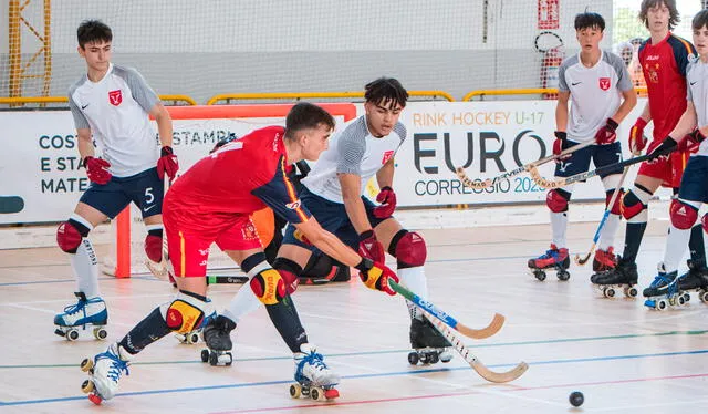 España no ha perdido un solo partido en el Europeo Sub-17 de Hockey Patines. Foto: World Skate Europe   