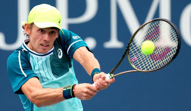 Álex de Miñaur lleva récord de 7-3 en los Grand Slam este año. Foto: AFP   