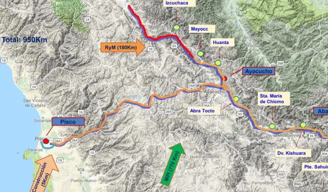  Megaproyecto unirá varias regiones del Perú. Foto: ProInversión   