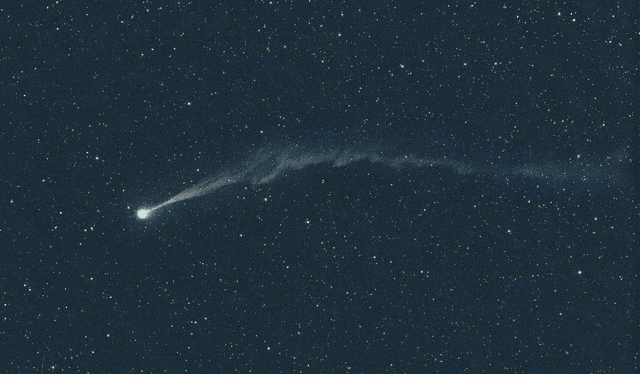  Cometa Nishimura, captado el 2 de septiembre de 2023 con un telescopio de 11 pulgadas y ocho tomas de 20 segundos cada una. Foto: Michael Jager   