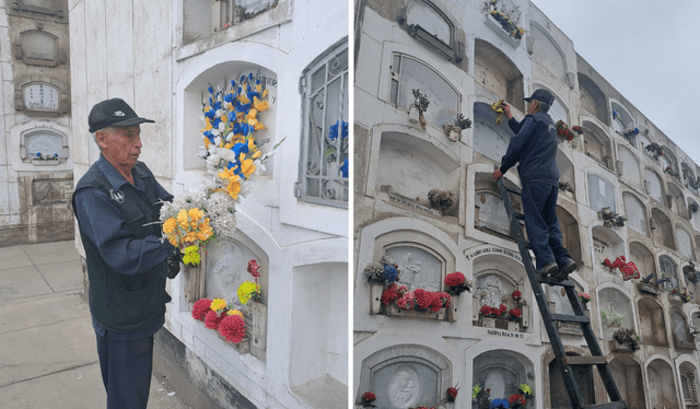  TiTo Bacón opera entre los pabellons San Delfín y Dante en el cementerio El Ángel. Foto: La República/Francisco Claros   