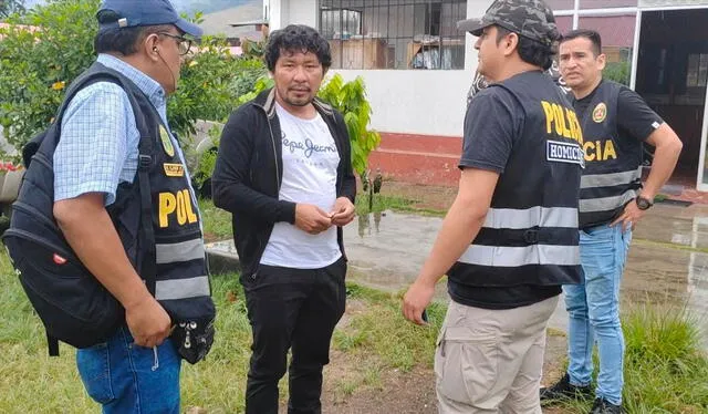 Precisos instantes en que Fabian Antunez es intervenido por agentes de la División de Homicidios de Lima. Foto: difusión<br><br> 