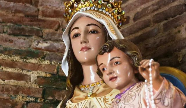 Virgen de la Merced en iglesia de RD. Foto: Telescopio Digital   