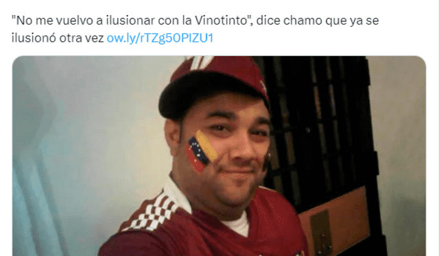 La ilusión de los venezolanos por la victoria de la Vinotinto es grande. Foto: El Chigüire Bipolar/X