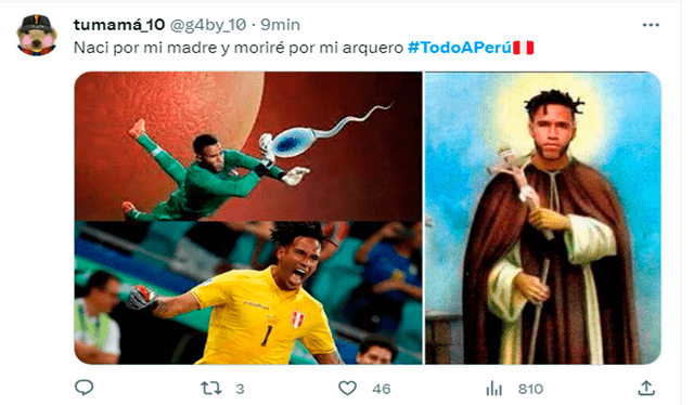  Usuarios comparten memes tras Perú vs. Paraguay. Foto: Twitter   
