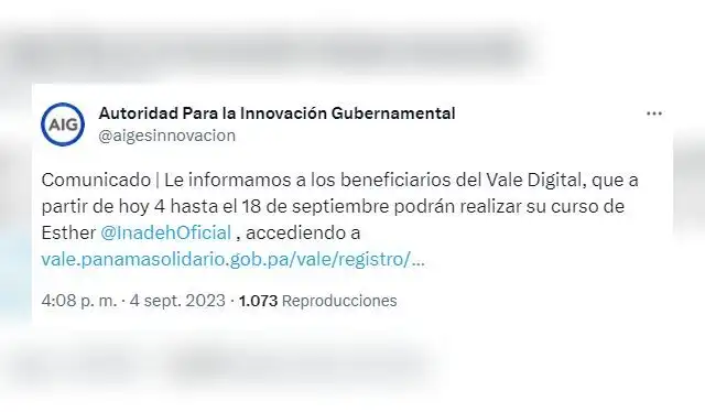 Foto: captura X de AIGES    