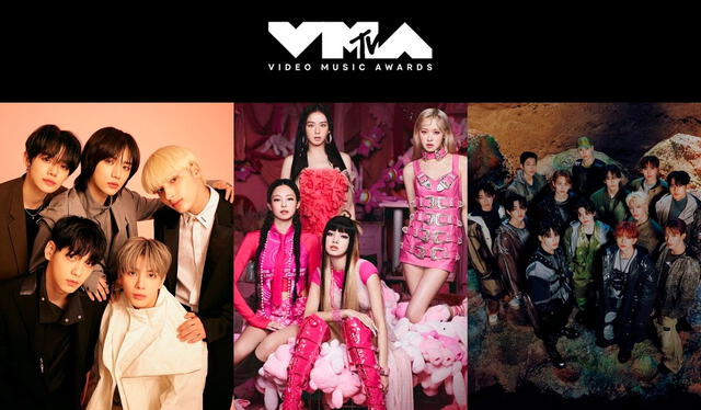  Agrupaciones de k-pop se hacen cada vez más presentes en los MTV VMAs 2023.    