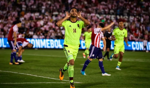 Venezuela no vence a Paraguay por Eliminatorias desde 2017, cuando ganó 1-0 en Asunción con tanto de Yangel Herrera. Foto: @SeleVinotinto    