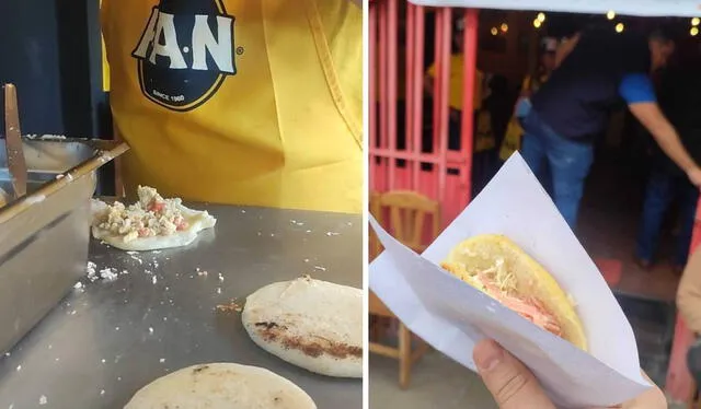  La arepa de queso, jamón y huevo fue la protagonista en el II Arepazo celebrado en Lima, Perú. Foto: composición LR/María José Vargas<br><br>    