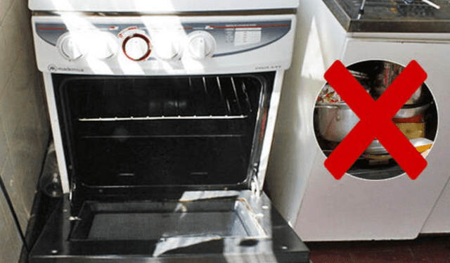 Los expertos recomiendan no guardar ollas en el horno. Foto: Buenazo 