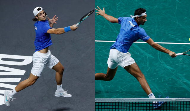Sonego y Musetti son las dos principales figuras del equipo italiano de Copa Davis. Foto: ItaliaTeam   