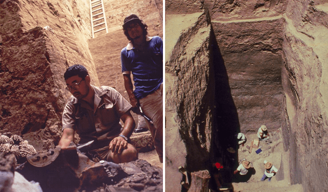  Fue en 1991, en la Huaca El Oro, que se descubrió la tumba del Señor de Sicán, en el santuario histórico. Foto: Museo Nacional Sicán    