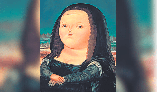  La Mona Lisa según Botero. Foto: difusión    