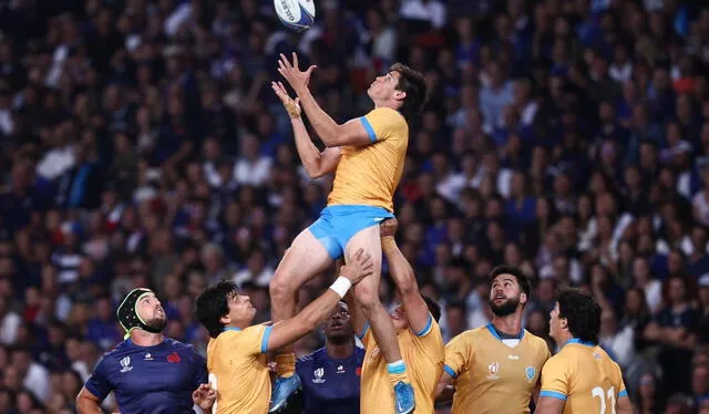 Uruguay busca sumar su primera victoria en el Mundial de Rugby contra los italianos. Foto: AFP   