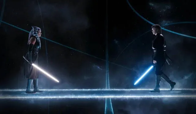 Ahsoka se enfrentó a su maestro Anakin en el episodio 5 de 'Star Wars: Ahsoka'. Foto: Disney   