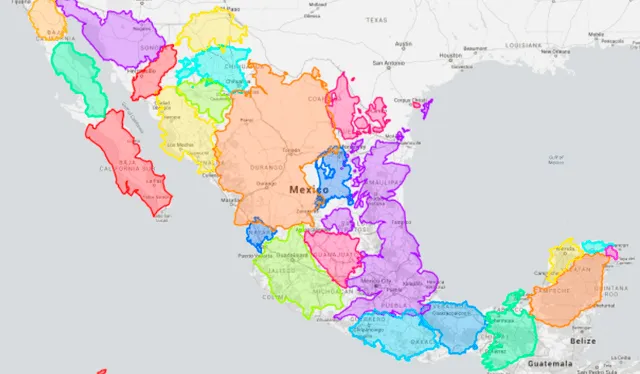 ¿Cuántos países entran en el territorio de México? Foto: Reddit   