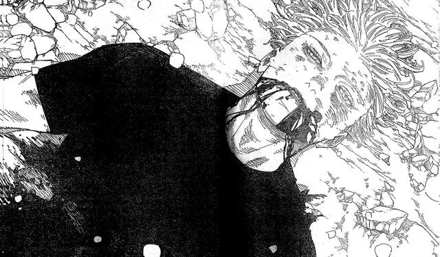 Gojo Satoru fue cortado a la mitad por Sukuna en el manga de 'Jujutsu Kaisen'. Foto: Captura de Twitter   