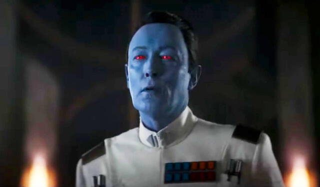 El Gran Almirante Thrawn apareció en el episodio 6 de 'Ahsoka'. Foto: Disney   