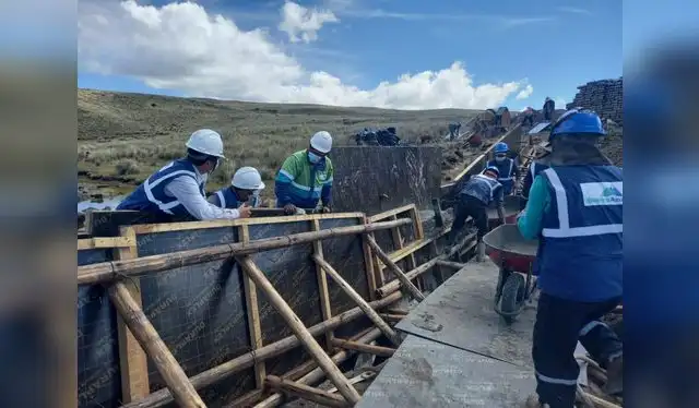 Obras permitieron crear de 19.000 jornales de empleo temporal. Foto: Midagri Obras permitieron crear de 19.000 jornales de empleo temporal. Foto: Midagri