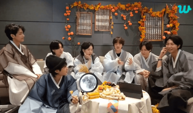  BTS realiza LIVE por Chuseok 2022. Foto: Weverse  