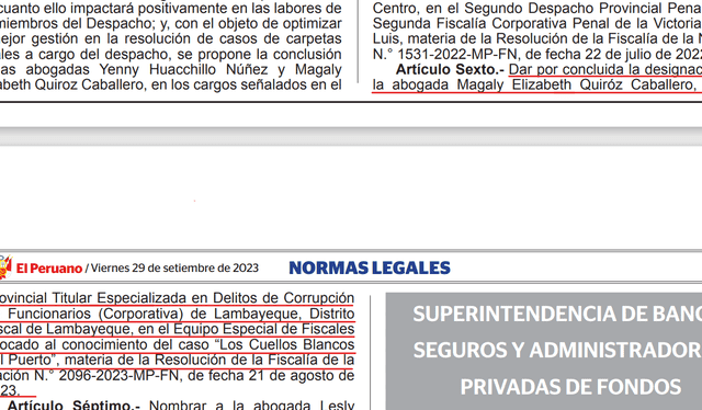  Extracto de la resolución suprema. Foto: El Peruano   
