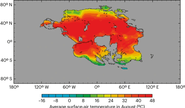  Si Pangea Última se forma en el trópico, como pronostica el modelo del último estudio, gran parte de la superficie será inhabitable para los mamíferos. Foto: Nature Geoscience   