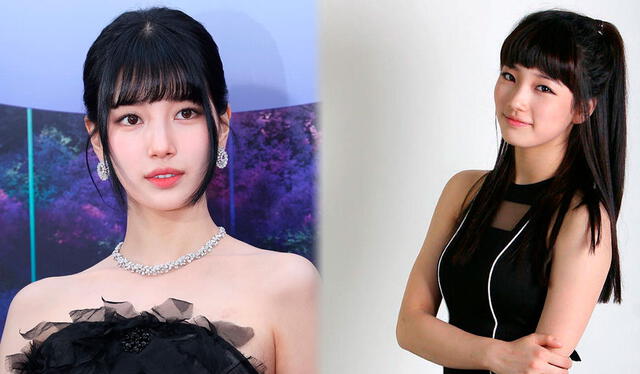  Suzy aparece con look similar cuando debutó en Miss A. Foto: composición LR/Instagram de Skuukzky 