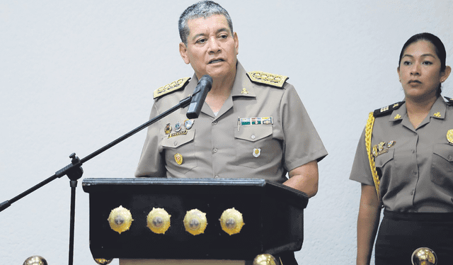  Mandato. Comandante general PNP Jorge Angulo Tejada. Foto: difusión    