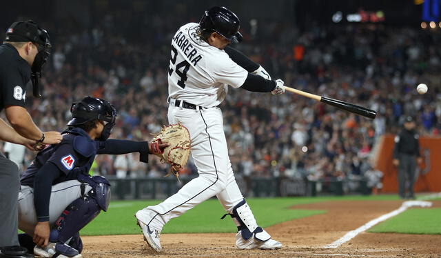  Miguel Cabrera ha bateado más de 500 jonrones en su carrera como profesional en las Grandes Ligas. Foto: AFP    