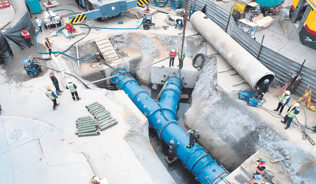  Obras. El empalme culminará a las 6 p.m. del viernes. Foto: difusión    