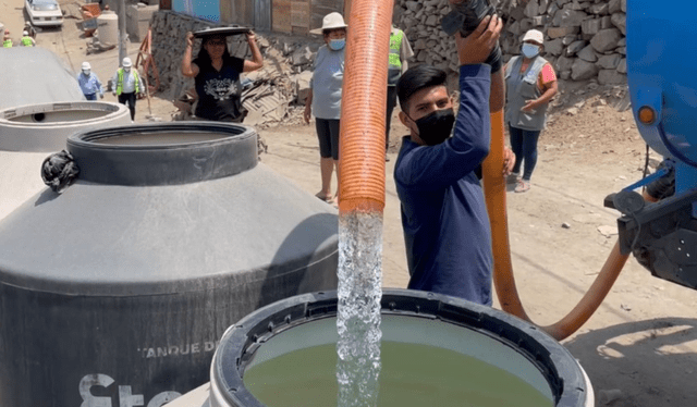 corte de agua, corte de agua masivo en Lima, San Martín de Porres, sector 204