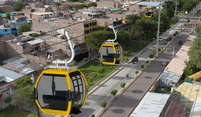  Teleféricos en Arequipa serían menos contaminantes en comparación al transporte vehicular. Foto: BN Américas/Referencial   