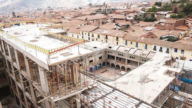  Construcción del Sheraton en Cusco. Foto: La República