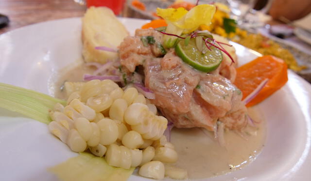  El ceviche de trucha de Huancahuasi. Foto: Fernanda Quispe/La República   