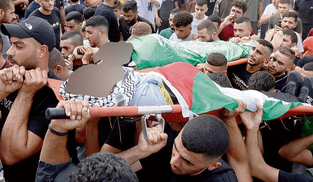 Dolor. El entierro de un miembro de Hamás en Gaza. Foto: EFE   
