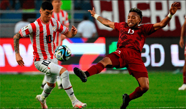 En su último compromiso en el Estadio Monumental de Maturín, Venezuela venció 1-0 a Paraguay. Foto: AFP   