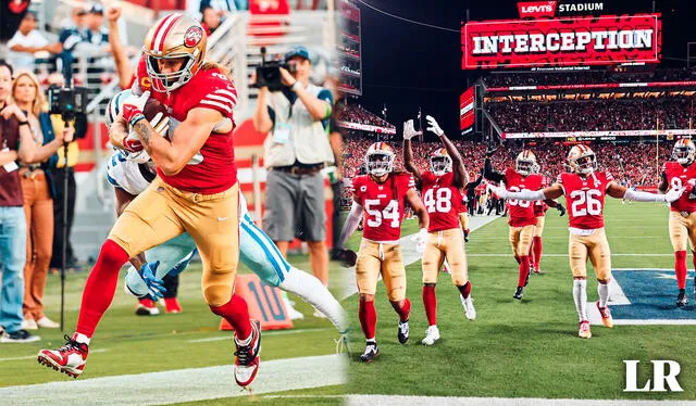 Los San Francisco 49ers arrollaron 42-10 a los Dallas Cowboys en la week 5. Foto: composición LR/49ers   