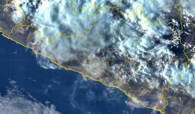  Imagen satelital (visible) de Arequipa. Foto: Asismet    