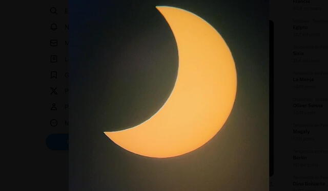  Así se vio eclipse solar en Trujillo. Foto: Vannia Salaverry  