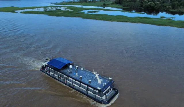 El nivel del río Amazonas ha descendido entre 2 y 3 metros, según el Senamhi. Foto: John Reyes - La República   