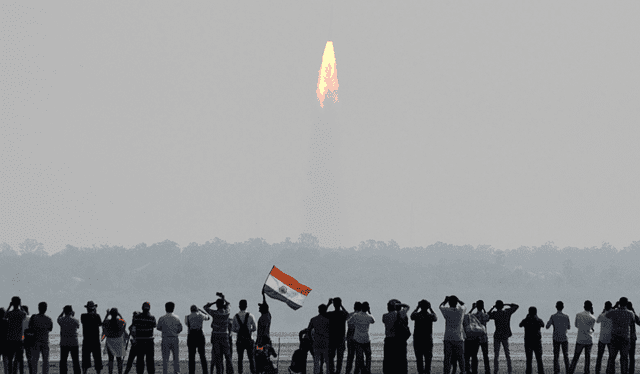  India se está convirtiendo en una potencia mundial de la exploración espacial. Foto: AFP   